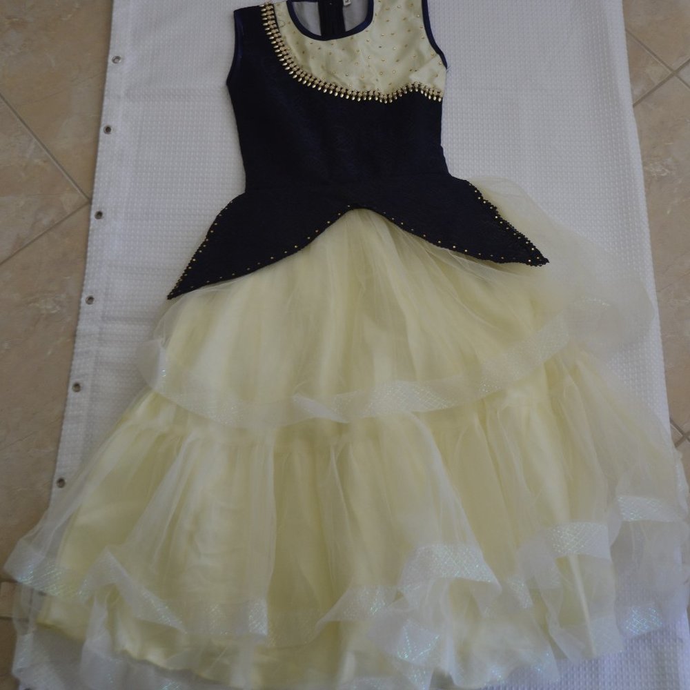 Navy & White Dress